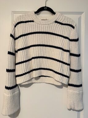 J.Crew Striped Chunky Knit Sweater Size Small